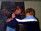Stephan gives his mother a twirl - September 1999